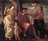 Nicolas Poussin Canvas Paintings - The Inspiration of the Poet